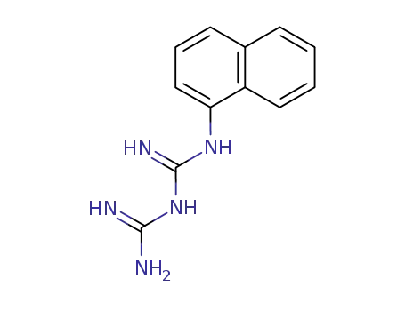 Molecular Structure of 13261-53-5 (Imidodicarbonimidic diamide, N-1-naphthalenyl-)