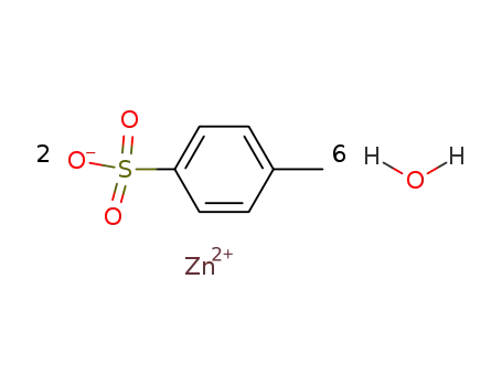 Molecular Structure of 123334-05-4 (ZINC P-TOLUENESULFONATE HYDRATE)