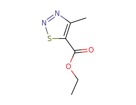 Molecular Structure of 18212-20-9 (ETHYL 4-METHYL-1,2,3-THIADIAZOLE-5-CARBOXYLATE)