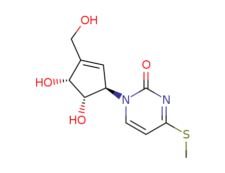 1-((1R,4R,5S)-4,5-Dihydroxy-3-hydroxymethyl-cyclopent-2-enyl)-4-methylsulfanyl-1H-pyrimidin-2-one