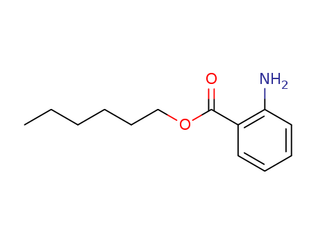 18189-05-4,hexyl anthranilate,Anthranilicacid, hexyl ester (8CI); Hexyl anthranilate; NSC 406529; n-Hexyl anthranilate