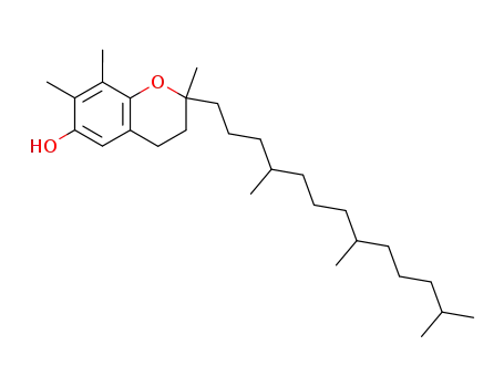 Molecular Structure of 7540-59-2 (2H-1-Benzopyran-6-ol,
3,4-dihydro-2,7,8-trimethyl-2-(4,8,12-trimethyltridecyl)-)