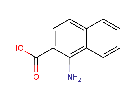 Molecular Structure of 4919-43-1 (1-aminonaphthalene-2-carboxylic acid)