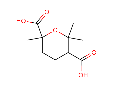 2H-Pyran-2,5-dicarboxylic acid, tetrahydro-2,6,6-trimethyl-