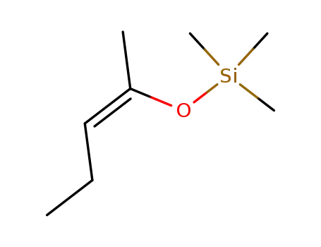 Molecular Structure of 73505-42-7 (Silane, trimethyl[(1-methyl-1-butenyl)oxy]-, (Z)-)