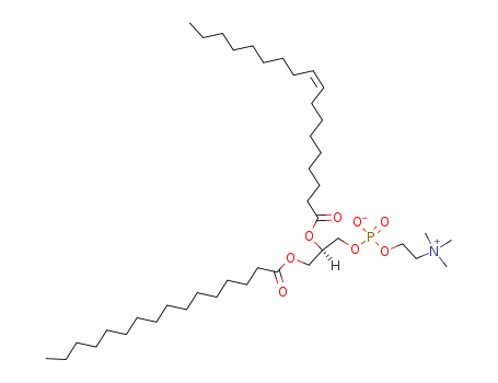 26853-31-6,1-PALMITOYL-2-OLEOYL-SN-GLYCERO-3-PHOSPHOCHOLINE,3,5,8-Trioxa-4-phosphahexacos-17-en-1-aminium,4-hydroxy-N,N,N-trimethyl-9-oxo-7-[[(1-oxohexadecyl)oxy]methyl]-, hydroxide,inner salt, 4-oxide, [R-(Z)]-;Choline, hydroxide, dihydrogen phosphate, innersalt, ester with 1-palmito-2-olein, L- (8CI);1-Palmitoyl-2-oleoyl-3-sn-phosphatidylcholine;1-Palmitoyl-2-oleoyl-L-a-lecithin;1-Palmitoyl-2-oleoyl-L-a-phosphatidylcholine;1-Palmitoyl-2-oleoyl-sn-3-phosphocholine;1-Palmitoyl-2-oleoyl-sn-glycero-3-phosphatidylcholine;1-Palmitoyl-2-oleoyl-sn-glycero-3-phosphorylcholine;1-Palmitoyl-2-oleoyl-sn-glycero-phosphatidylcholine;1-Palmitoyl-2-oleoyl-sn-glycero-phosphocholine;1-Palmitoyl-2-oleoyl-sn-glycerol-3-phosphatidylcholine;1-Palmitoyl-2-oleoyl-sn-glyceryl-3-phosphorylcholine;1-Palmitoyl-2-oleyl-3-sn-phosphatidylcholine;2-Oleoyl-1-palmitoyl-sn-glycero-3-phosphocholine;3,5,8-Trioxa-4-phosphahexacos-17-en-1-aminium,4-hydroxy-N,N,N-trimethyl-9-oxo-7-[[(1-oxohexadecyl)oxy]methyl]-, inner salt,4-oxide, [R-(Z)]-;L-a-1-Palmitoyl-2-oleoylphosphatidylcholine;POPC;
