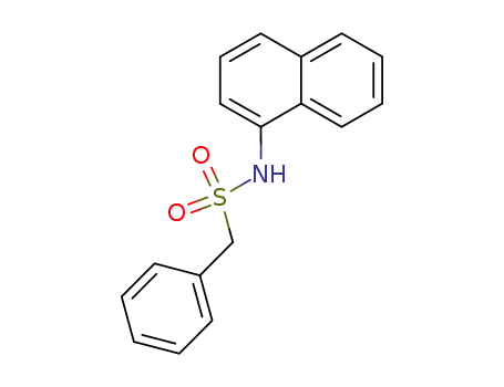 Molecular Structure of 624724-80-7 (Benzenemethanesulfonamide, N-1-naphthalenyl-)