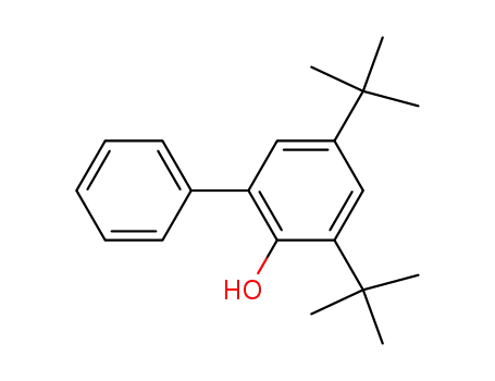 Molecular Structure of 7001-04-9 ([1,1'-Biphenyl]-2-ol, 3,5-bis(1,1-dimethylethyl)-)
