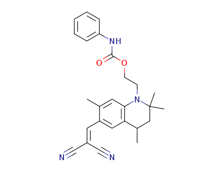 Propanedinitrile,2-[[1,2,3,4-tetrahydro-2,2,4,7-tetramethyl-1-[2-[[(phenylamino)carbonyl]oxy]ethyl]-6-quinolinyl]methylene]-