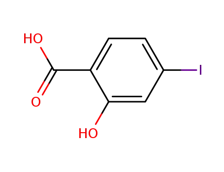 Molecular Structure of 16870-28-3 (2-HYDROXY-4-IODOBENZOIC ACID)
