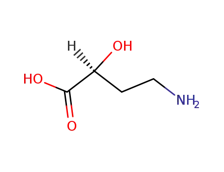 Molecular Structure of 40371-51-5 ((S)-(-)-4-Amino-2-hydroxybutyric acid)