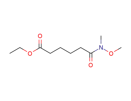 Molecular Structure of 163559-10-2 (ethyl 5-(N-methoxy-N-methylcarbamoyl)pentanoate)
