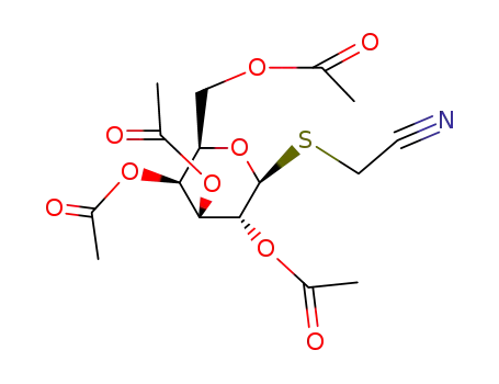 [3,4,5-triacetyloxy-6-(cyanomethylsulfanyl)oxan-2-yl]methyl Acetate