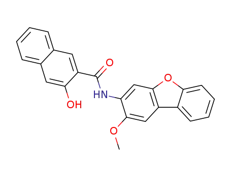 2-Naphthalenecarboxamide, 3-hydroxy-N-(2-methoxy-3-dibenzofuranyl)-