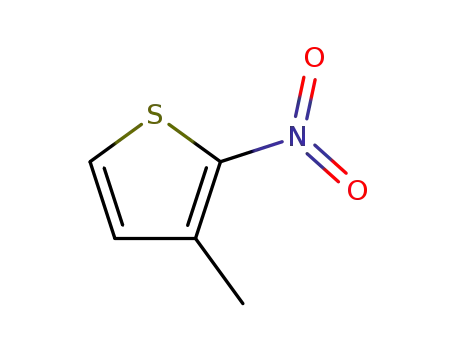 Molecular Structure of 32059-75-9 (Thiophene, 3-methyl-2-nitro- (6CI, 8CI, 9CI))