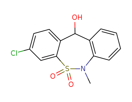 Dibenzo[c,f][1,2]thiazepin-11-ol,3-chloro-6,11-dihydro-6-methyl-, 5,5-dioxide