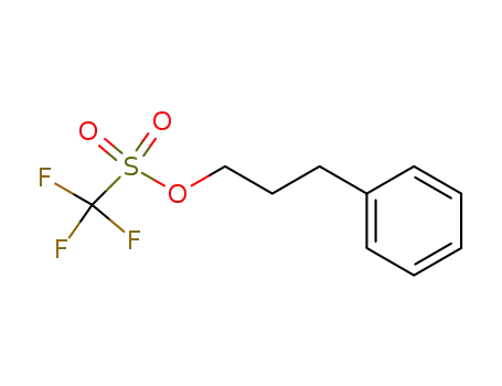Molecular Structure of 66950-73-0 (3-phenylpropyl 1-trifluoromethanesulfonate)