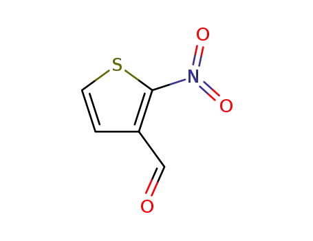 Molecular Structure of 41057-04-9 (3-Thiophenecarboxaldehyde, 2-nitro- (6CI,9CI))
