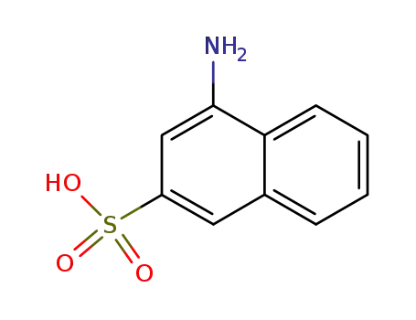 Molecular Structure of 134-54-3 (4-aminonaphthalene-2-sulphonic acid)