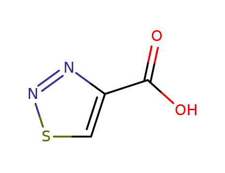Molecular Structure of 4100-13-4 (1,2,3-Thiadiazole-4-carboxylic acid)