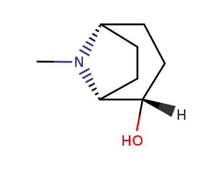 Molecular Structure of 13466-55-2 (8-Azabicyclo[3.2.1]octan-2-ol, 8-methyl-, endo-)
