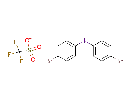Molecular Structure of 139139-81-4 (Bis(4-bromophenyl)iodonium trifluoromethanesulfonate)