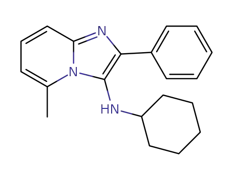 Molecular Structure of 860460-70-4 (N-cyclohexyl-5-methyl-2-phenylimidazo[1,2-a]pyridine-3-amine)
