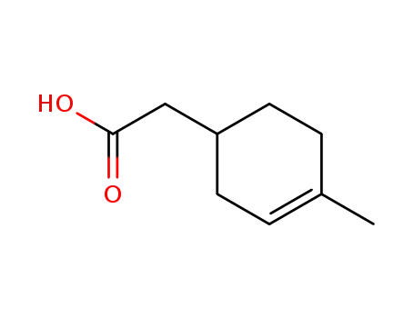 Molecular Structure of 7086-66-0 (3-Cyclohexene-1-acetic acid, 4-methyl-)