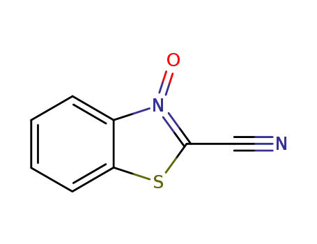 Molecular Structure of 27655-23-8 (2-Benzothiazolecarbonitrile,3-oxide(8CI))
