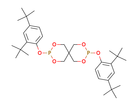 26741-53-7,Antioxidant 24,Phosphorousacid, cyclic neopentanetetrayl bis(2,4-di-tert-butylphenyl) ester (8CI);2,4,8,10-Tetraoxa-3,9-diphosphaspiro[5.5]undecane,3,9-bis(2,4-di-tert-butylphenoxy)- (8CI);Phenol, 2,4-di-tert-butyl-,dihydrogen phosphite cyclic neopentanetetrayl ester (8CI);ADK Stab PEP 24;ADKStab PEP 24G;2,4,8,10-Tetraoxa-3,9-diphosphaspiro[5.5]undecane,3,9-bis[2,4-bis(1,1-dimethylethyl)phenoxy]-;Antioxidant 626;Cyclicneopentanetetrayl bis(2,4-di-tert-butylphenyl phosphite);Di(2,4-di-tert-butylphenyl)pentaerythritol diphosphite;Doverphos S 9432;Irgafos 126;Irgafos 126FF;Mark PEP 24;Mark PEP 24G;Phos 5;Songnox6260;Ultranox 2879A;Ultranox 624;Ultranox 626;Weston 626;Weston MDW 626;