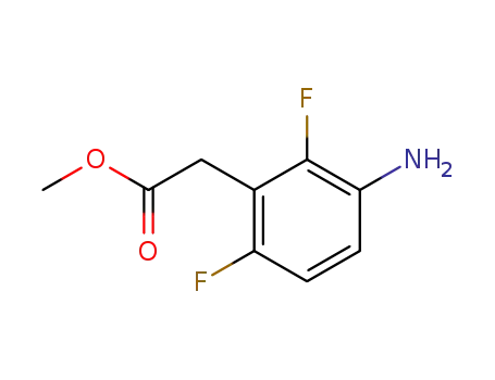Molecular Structure of 361336-80-3 (Benzeneaceticacid, 3-amino-2,6-difluoro-, methyl ester)