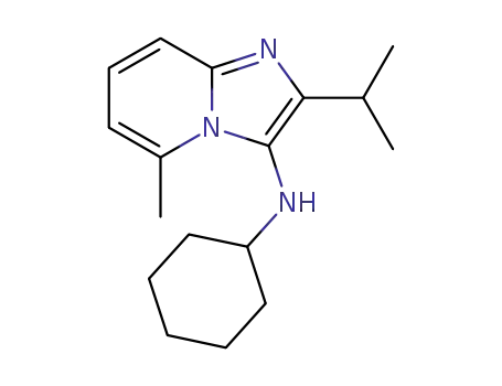 Molecular Structure of 1218934-33-8 (N-cyclohexyl-2-isopropyl-5-methylimidazo[1,2-a]pyridin-3-amine)