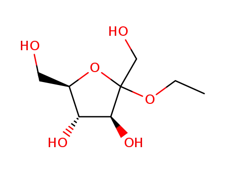 Molecular Structure of 81024-99-9 (.alpha.-D-Fructofuranoside, ethyl)