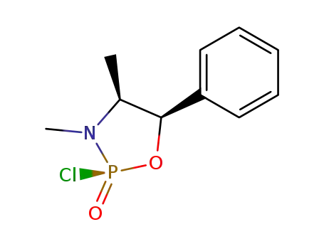 Molecular Structure of 54750-12-8 ((2R,4S,5R)-2-chloro-3,4-dimethyl-5-phenyl-1,3,2-oxazaphospholidin-2-one)
