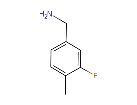 Molecular Structure of 261951-67-1 (3-FLUORO-4-METHYLBENZYLAMINE)