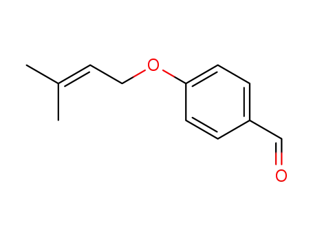 Molecular Structure of 28090-12-2 (4'-(3-Methyl-2-butyenyloxy)benzaldehyde)