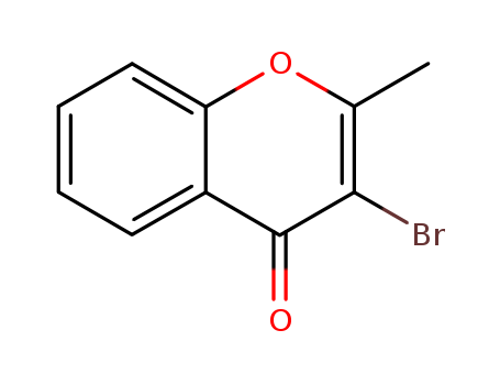 Molecular Structure of 69932-31-6 (4H-1-Benzopyran-4-one, 3-bromo-2-methyl-)
