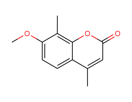 Molecular Structure of 14002-96-1 (2H-1-Benzopyran-2-one, 7-methoxy-4,8-dimethyl-)