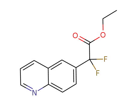 Molecular Structure of 943541-40-0 (ethyl2,2-difluoro-2-(quinolin-6-yl)acetate)