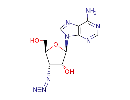Molecular Structure of 58699-62-0 (3'-azido-3'-deoxyadenosine)