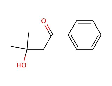 Molecular Structure of 43108-74-3 (1-Butanone, 3-hydroxy-3-methyl-1-phenyl-)