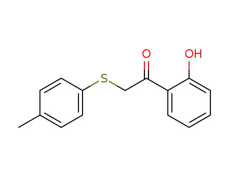 Molecular Structure of 108378-94-5 (1-(2-Hydroxyphenyl)-2-<(4-methylphenyl)thio>ethanone)
