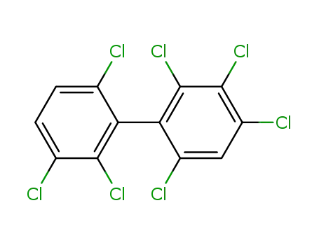 Molecular Structure of 52663-65-7 (2,2',3,3',4,6,6'-Heptachlorobiphenyl)