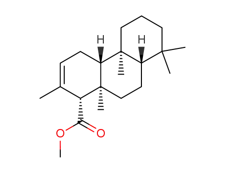 Molecular Structure of 59909-34-1 ((1R,4aR,4bS,10aR)-Methyl 2,4b,8,8,10a-pentamethyl-1,4,4a,4b,5,6,7,8,8a,9,10,10a-dodecahydrophenanthrene-1-carboxylate)