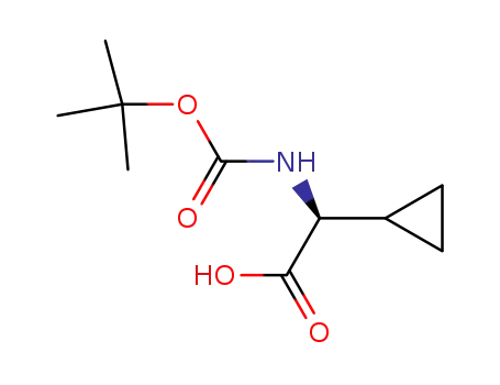 Molecular Structure of 155976-13-9 (Boc-L-cyclopropylglycine)