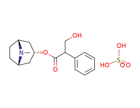 Molecular Structure of 300-40-3 (1-alpha-H,5-alpha-H-Tropan-3-alpha-ol, (+)-tropate (ester), sulfate (2 :1) (salt))