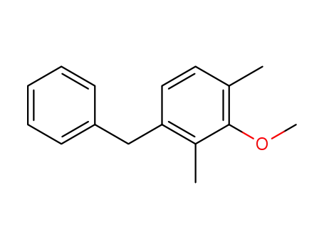 Benzene, 2-methoxy-1,3-dimethyl-4-(phenylmethyl)-