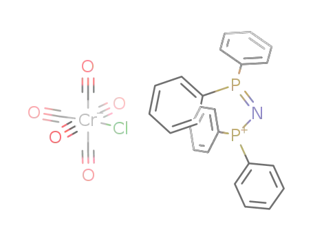 Molecular Structure of 65650-76-2 (bis(triphenylphosphine)nitrogen{Cr(CO)5Cl})