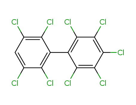 Molecular Structure of 52663-77-1 (2,2',3,3',4,5,5',6,6'-Nonachlorobiphenyl)