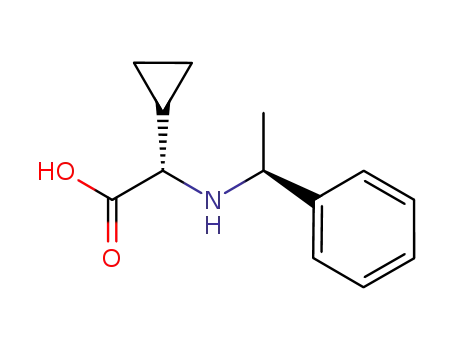 Molecular Structure of 281191-43-3 ((2S,1''S)-2-CYCLOPROPYL-2-(1-PHENYLETHYLAMINO)ACETIC ACID)
